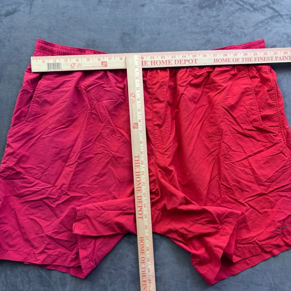 Columbia PFG Backcast III Water Shorts Mens 4X Red Mesh Lined Nylon Swim Trunks